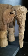 Natural Wood Elephant Sculpture