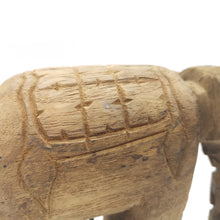 Natural Wood Elephant Sculpture