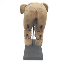 Natural Wood Elephant Sculpture